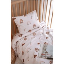 Montessori Bebek Çocuk Nevresim Takımı (100X200), Pamuk Saten - Rainbow