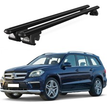 Today Auto Venüs Mercedes-Benz Gl (X166) (2013-2016) Uyumlu Siyah Ara Atkı Port Bagaj Tavan Barı