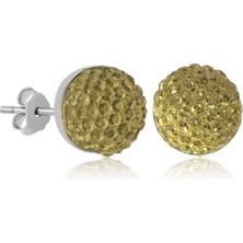 Kenpazar Gümüş Kristal Çivili Kadın Küpe