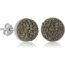 Kenpazar Gümüş Kristal Çivili Kadın Küpe