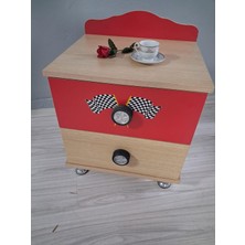 Bengi Ankara Mobilya Komodin Formüla 90653 Iki Çekmeceli Digital Baskı Yüksek Ayak Lastik Kulp