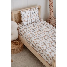 60X120 cm Bebek Beşik, Park Yatak Lastikli Çarşaf Takımı - Jungle