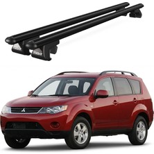 Today Auto Venüs Mitsubishi Outlander (2006-2012) Uyumlu Siyah Ara Atkı Port Bagaj Tavan Barı