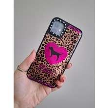 Epro iPhone 11 Uyumlu Leopar Desenli Taşlı Kamera Koruma Çıkıntılı Lüks Silikon Kılıf