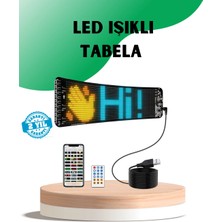 USB Destekli LED Mağaza Tabelası – Renkli Rgb Kayan Yazı Paneli Midastech