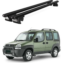 Today Auto Venüs Fiat Doblo (2000-2010) Uyumlu Siyah Ara Atkı Port Bagaj Tavan Barı
