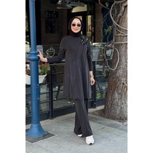 Heddy & Nurcan Çetin Nurcan Çetin Pantolonlu Takım 26436 Siyah