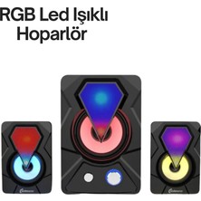 Renkli LED Işıklı Hoparlör Midastech