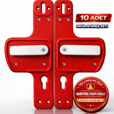 Life360 Bariyerli Kapı Kolu |çocuk Güvenlikli | Okul, Kreş ve Eğitim Alanlarına Uygun 10 Adet