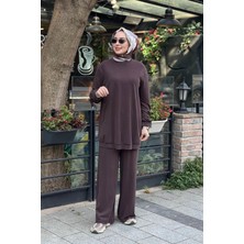 Heddy & Nurcan Çetin Nurcan Çetin Pantolonlu Takım 26440 Kahve