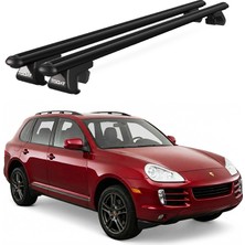 Today Auto Venüs Porsche Cayenne (2002-2010) Uyumlu Siyah Ara Atkı Port Bagaj Tavan Barı