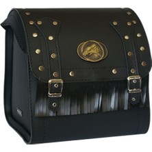 Ebakbak Motosiklet Arka Çanta Choper Model Çanta Black Cruiser Motorcu Çantası