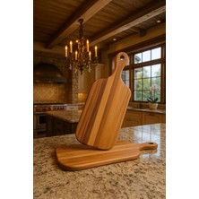 Bambuland Akasya Orta Boy Kesme & Sunum Tahtası – Saplı Doğrama ve Servis Tahtası