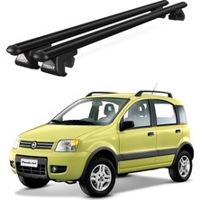 Today Auto Venüs Fiat Panda 4x4 (2004-2012) Uyumlu Siyah Ara Atkı Port Bagaj Tavan Barı