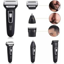 3'lü Set Saç Sakal Kesme Traş Makinesi Burun Kılı Alma Tıraş Makinesi Midastech