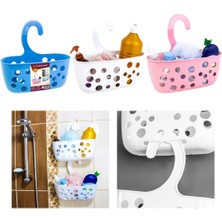 Omak Düzenleyici Banyo Sepeti, Şampuanlık, Askılı, 29X29X12 Cm, Decobella 70240