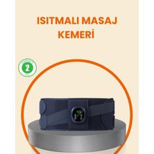 Isıtmalı Masaj Kemeri Dijital Ekranlı Bel Çevresi 100 cm Altı Uyumlu Midastech