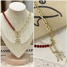 Queen Accessory Boncukdetay Göz Kolye