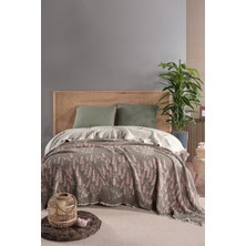 Comfort Craft Lavanta Desenli Müslin Yorgan -%100 Organik Pamuk Çift Kişilik Battaniye 240X260