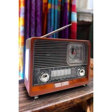 Nostaljik Radyo Usb,aux ve Sd Kart Girişli Bluetooth Bağlantılı Midastech