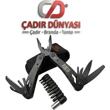 Çadır Dünyası Profesyonel 12 Fonksiyonlu Çok Amaçlı Pense Seti - Gerber Kilitleme Sistemi ve Kılıf Hediyeli