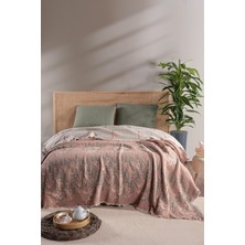 Comfort Craft Lavanta Desenli Müslin Yorgan -%100 Organik Pamuk Çift Kişilik Battaniye 240X260