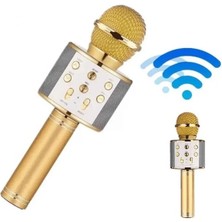 Bluetooth Hoparlör USB Aux Sd Kart Kaoroke Mikrofon Uzun Pil Ömrü Midastech