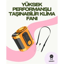 Dijital Göstergeli Turbo Taşınabilir Fan – USB Type-C, 3 Serinlik Modu Midastech
