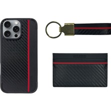 Santa Barbara Polo & Racquet Club Santa Barbara Polo Racquet Club iPhone 16 Pro Max Hazel Karbon Set Kılıf - Siyah