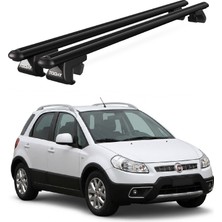 Today Auto Venüs Fiat Sedici (2006-2014) Uyumlu Siyah Ara Atkı Port Bagaj Tavan Barı