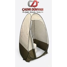 Çadır Dünyası Otomatik Giyinme ve Duş Çadırı - 195 cm Yükseklik, 90 cm Orta Genişlik, Iç Göstermeyen Portatif Kabin