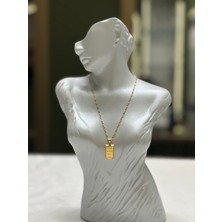 Tekin Kuyumculuk 2.20 gr (Gram) Has Uçlu Kalın Aynalı Kolye Zincir 60 cm 14 Ayar Altın