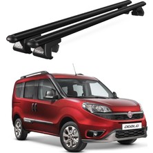 Today Auto Venüs Fiat Doblo (2010-2022) Uyumlu Siyah Ara Atkı Port Bagaj Tavan Barı
