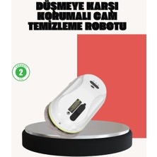 Ups Destekli Düşmeye Karşı Korumalı Cam Temizleme Robotu Midastech