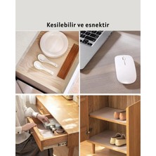 Şeffaf Mutfak Raflığı ve Çekmece Kaplaması Kaydırmaz Pvc Midastech