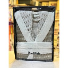 Özdilek Tek Bornoz Kapşonlu Şalyaka Knit Gri (S-M Beden)