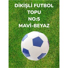 Dikişli Futbol Topu No:5 Mavi Beyaz