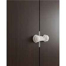 4 Adet Bebek ve Çocuk Koruyucu Dolap Kilidi Vida Gerektirmeyen Güvenlik Seti Midastech