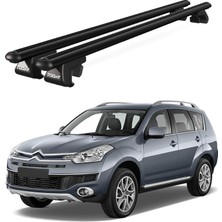 Today Auto Venüs Citroen C-Crosser (2007-2013) Uyumlu Siyah Ara Atkı Port Bagaj Tavan Barı