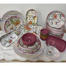 Keramika Pateh 6 Kişilik 46 Parça Yemek Kahvaltı Takımı