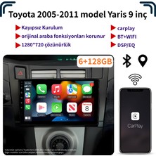 Dobest Toyota 2005-2011 Model Yaris 6+128GB 9 Inç/carplay/navigasyon/araç Multimedya Sistemi