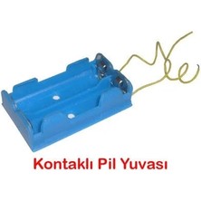 Pil Yuvası - Okul Deney Pil Yatağı 50 Adet Midastech