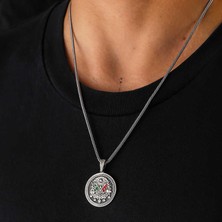 Kenpazar 925 Ayar Gümüş Osmanlı Armalı Erkek Kolye