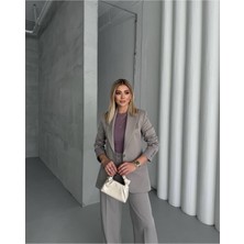 Vuntal Butik Blazer Takım Elbise Tek Düğme Ceket Pantolon