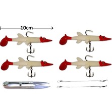 Oslo 4'lü Turna ve Dişli Balık Silikon Yemli Lüx Seti
