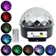 Disko Topu Renkli Işıklı Lazer Parti Bluetooth Bağlantılı LED Küre Midastech