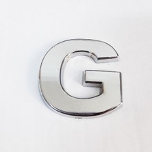 TeknoKapsül G Harfi 3,75 cm Krom Yapışkanlı