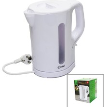 MidasTech Plastik  Kettle Su Isıtıcısı  Beyaz  1.7lt  2000W Otomatik Kapanma - 360° Gövde - Kablo Saklama