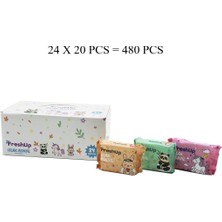 Freshup Mini 24X20PCS = 480 Pcs Cep Islak Mendil Mix (4887) Midastech