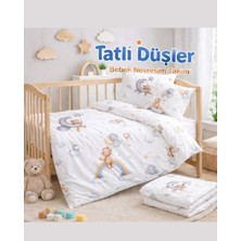 Mamcrazy %100 Pamuklu Tatlı Düşler Bebek Nevresim Takımı
